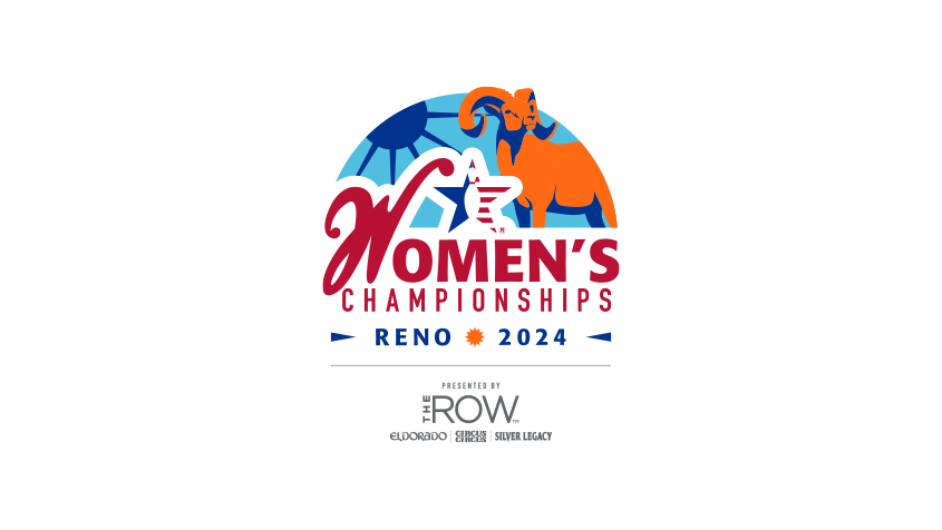 2024 USBC Women's Championships and THE ROW Reno logos